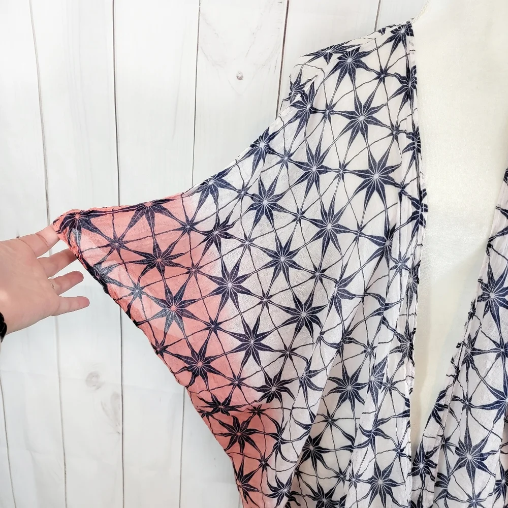 Roberta Roller Rabbit Slate Beach Shrug Coverup Sole Navy